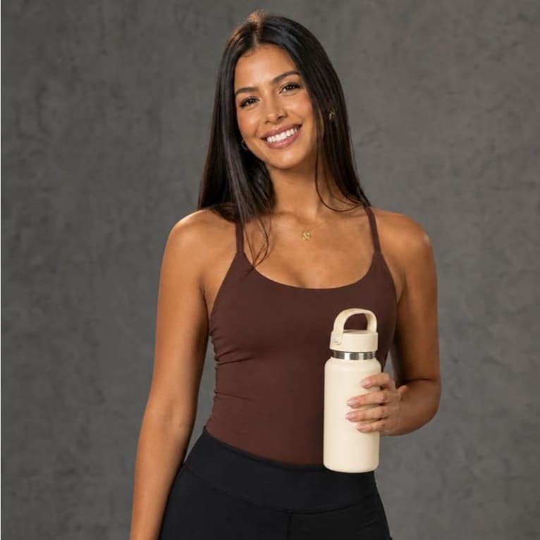 Top Camisa Feminina Fitness Alça Fina Academia Cropped Casual Confortável