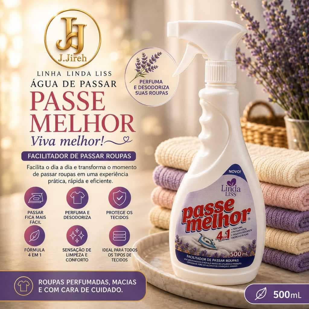 Perfume de roupas  – Facilitador para Passar Roupas e Roupas de Cama | Perfume Suave | Cuidado com os Tecidos