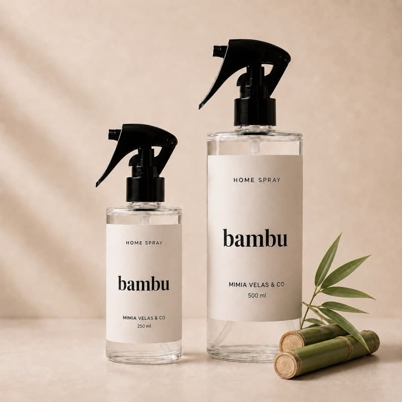 Home Spray Bambu 500ml e 250 Aromatizador Ambientes Odorizante Cheirinho Para Casa Água Perfumada