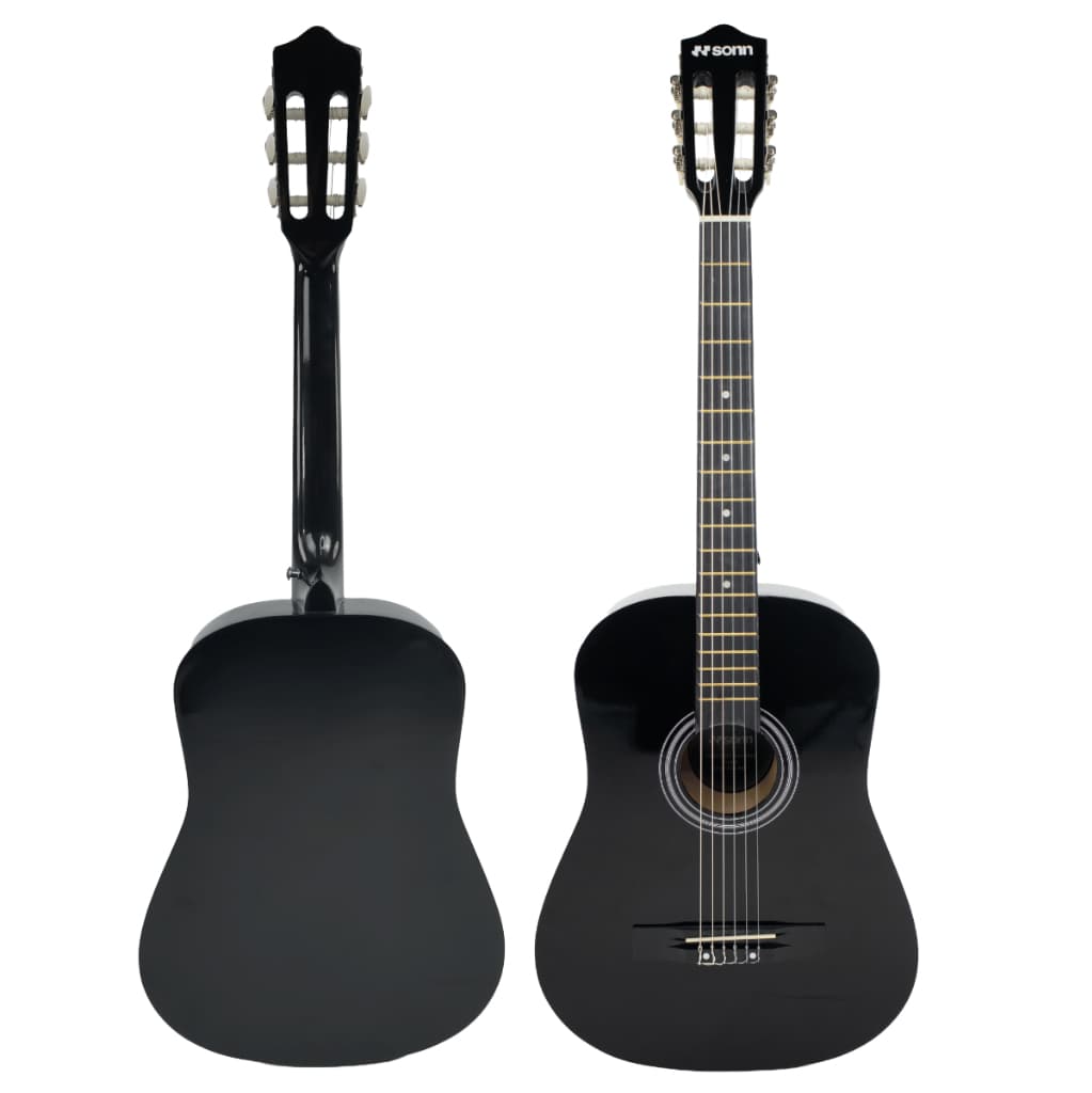 Violão Acústico 38" 6 cordas Nylon Sonn SNG-38C-BK com ajuste de Tensor e Tarraxas Cromadas violão estudante iniciante