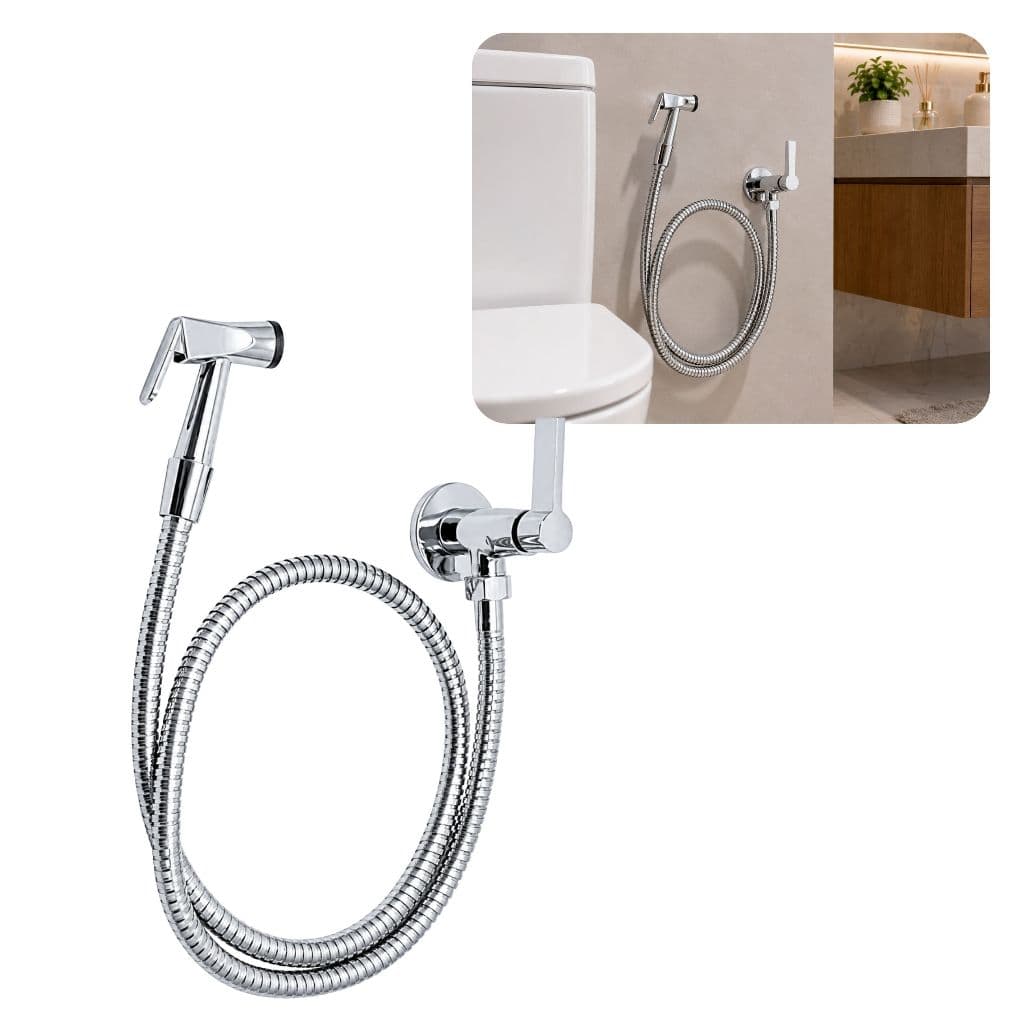 DUCHA HIGIÊNICA 100% METAL CROMADO – 1/4 DE VOLTA