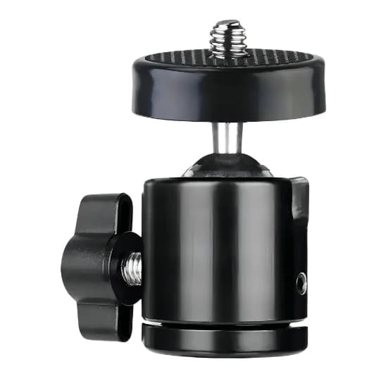 Cabeça De Tripé Mini Ball Head Rosca 1/4 Suporte