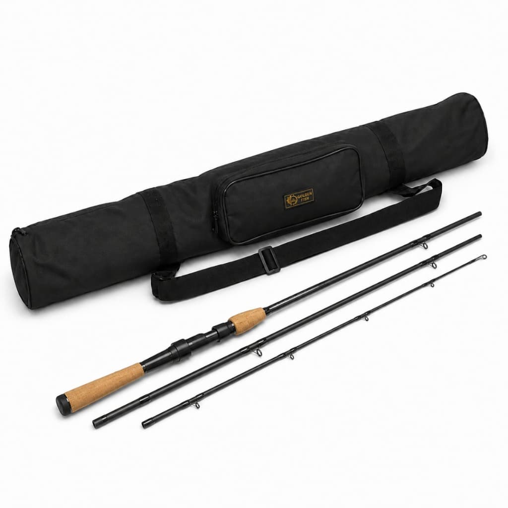 Capa para Vara de Pesca 0,70m a 1,50m – Reforçada, com Zíper e Bolso Lateral | Golden Fish