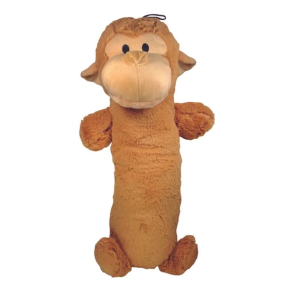 Brinquedo De Pelúcia Mordedor Macaco Monk Fleece Para Cachorro, Com Apito, Cães