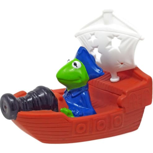 1995 Mc Lanche Feliz Muppet's Treasure Island McDonald's Happy Meal Tub Toy - Kermit #2 Lacrado