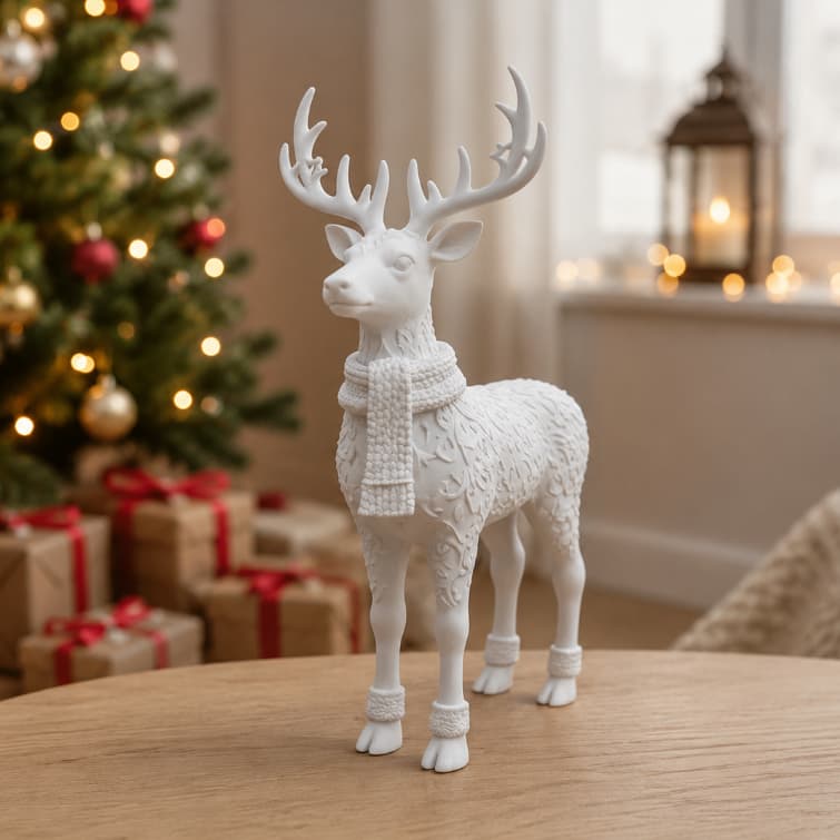 Rena Natalina 25cm Decorativa Enfeite de Natal
