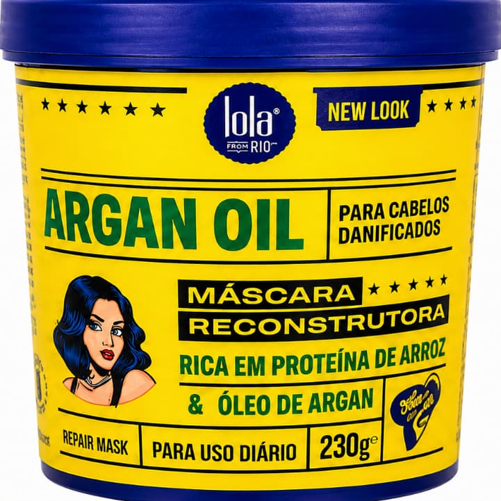 Máscara Capilar Reconstrutora Lola Cosmetics Argan Oil 230g