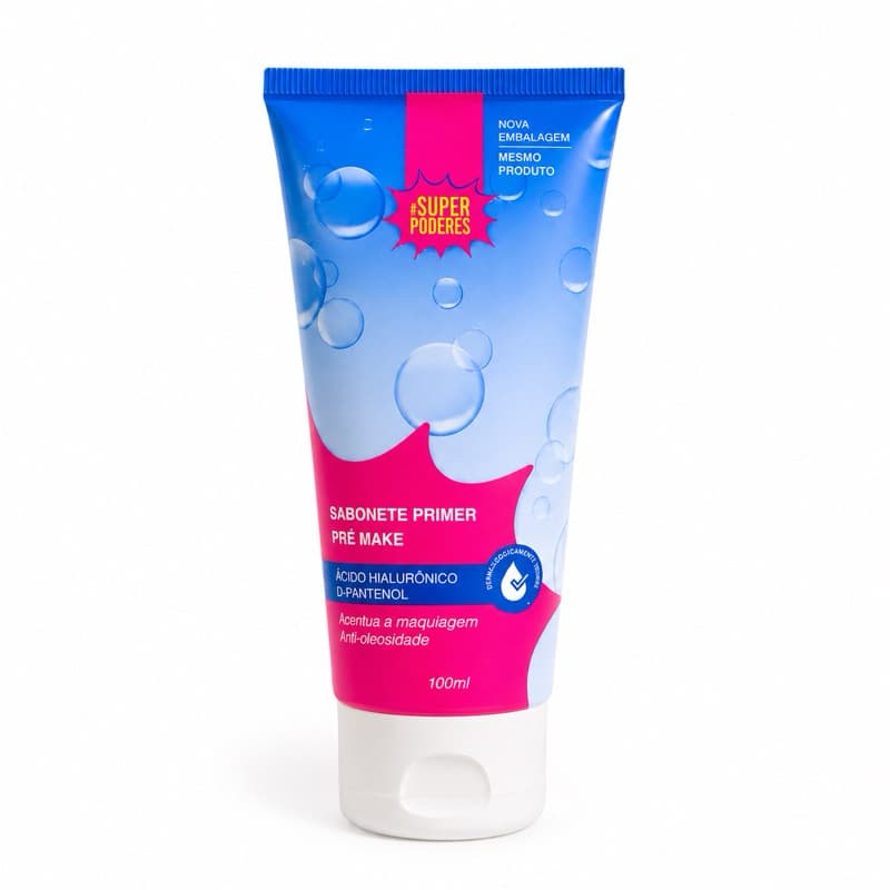 Sabonete Primer Facial Pré Make Super Poderes 100ml Vegano