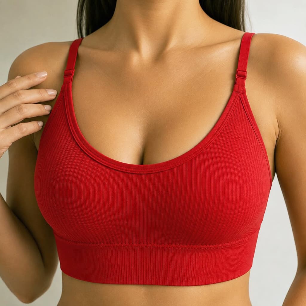 Top Feminino Fitness Academia Com Bojo Removível Poliamida Alças Reguláveis Zero Transparência Treino Liso Básico