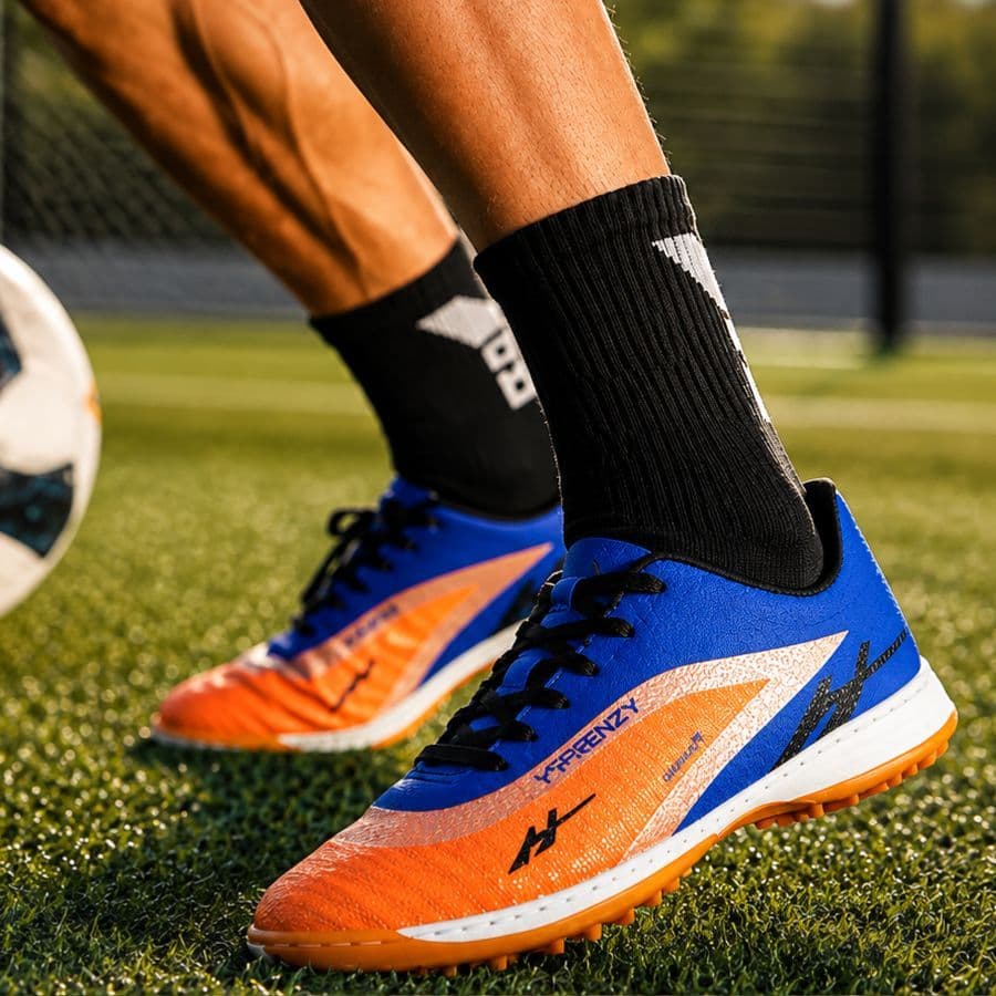 Chuteira Masculina de Futebol Chuteira de Society Sintético Sola Costurada e Reforçada Original Frenzy
