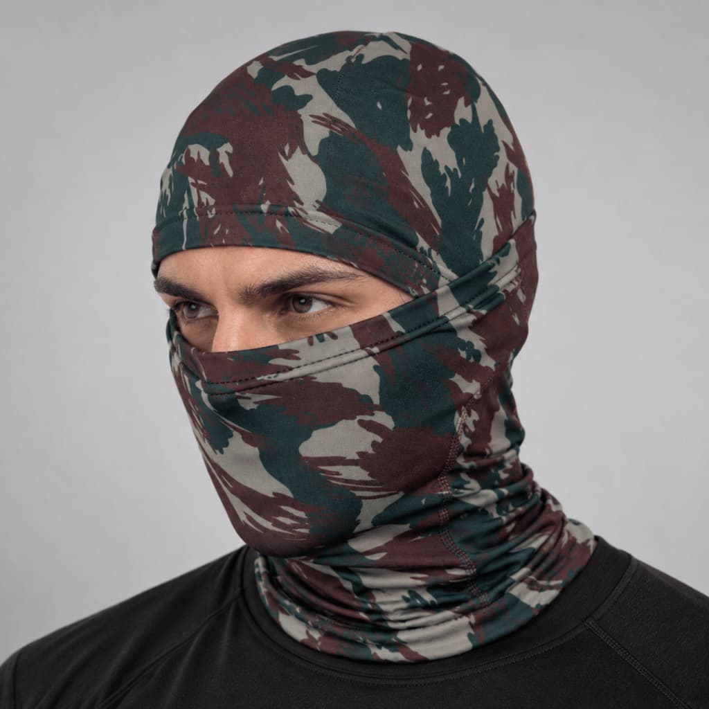 Kit 5 Balaclava Camuflada Máscara Touca Ninja Tática Militar Proteção Verão Moto Pesca Paintball Respirável