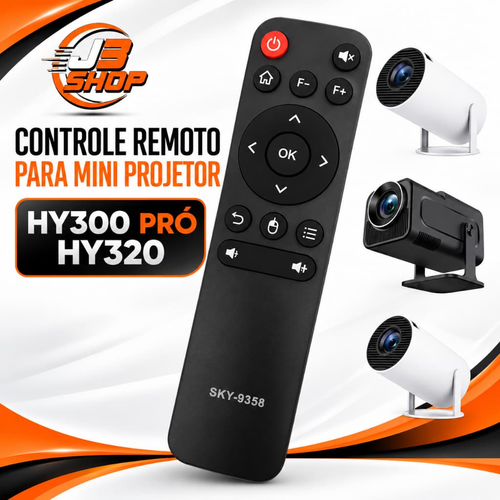 Controle Remoto Para Mini Projetor Portátil Hy300 Pró Hy320