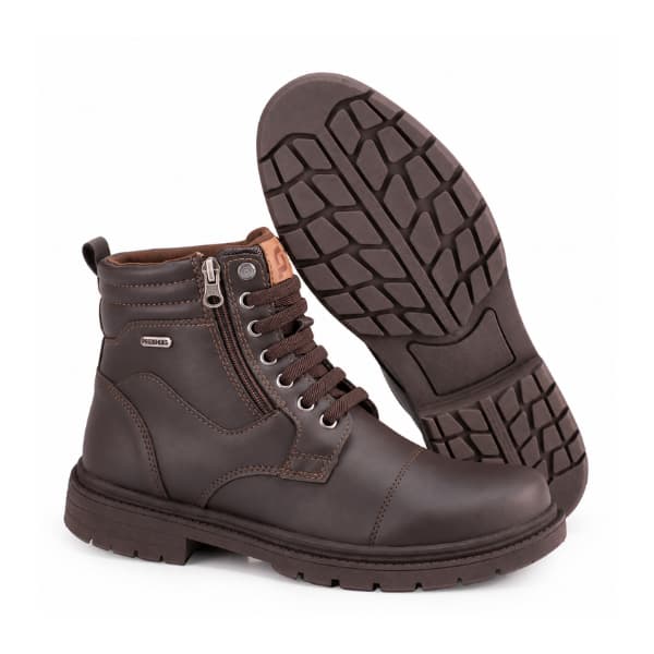 Bota Masculina Motoqueiro Cano Curto Coturno Adventure Básico Confortável Com Cadarço para Trabalho Dia a Dia e Passeios