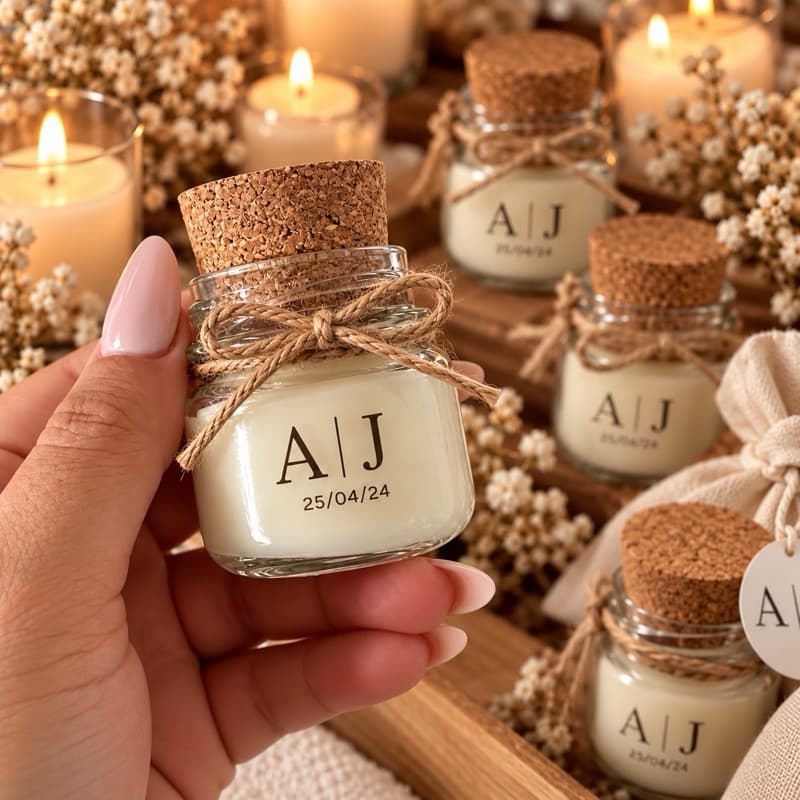 Mini Vela Personalizada Lembrancinha | Casamento, Aniversário, Batizado e Eventos