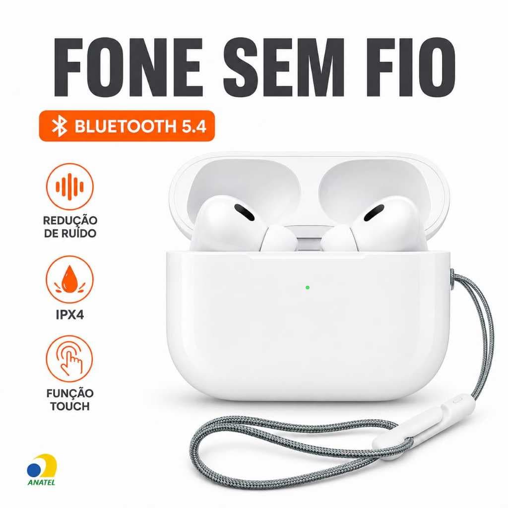 Fone de ouvido sem fio