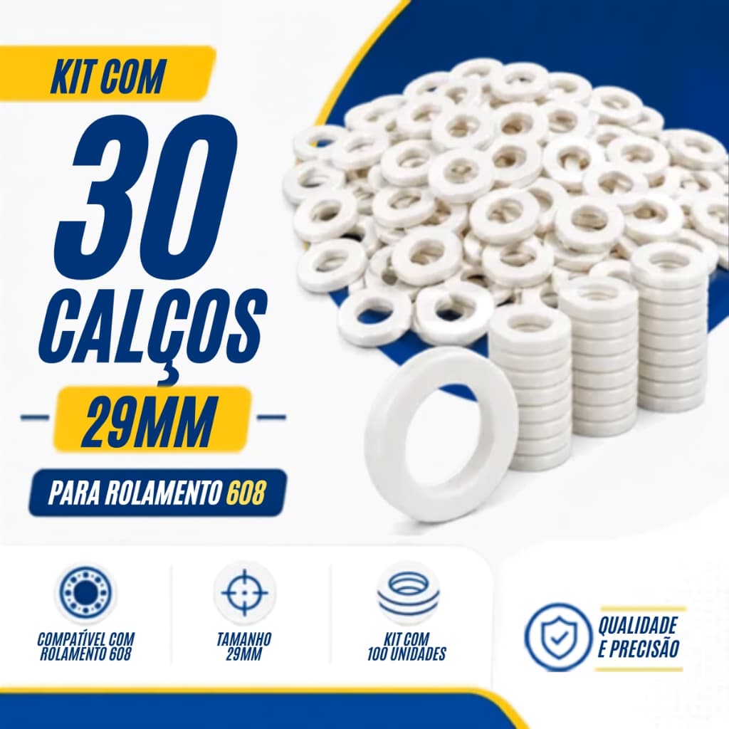 Kit c/30 Calço Suporte para ventilador 29mm