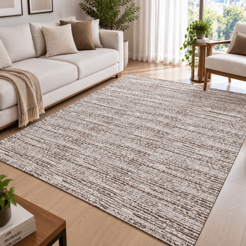 Tapete Sala Tecido Jacquard 140x200 Decoração Artesanal Mesclado Tapete para Sala Antiderrapante