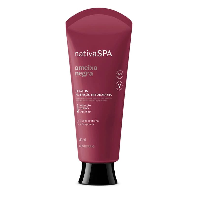 Leave In Creme para Pentear Nativa SPA Ameixa Negra O Boticário 150ml Original