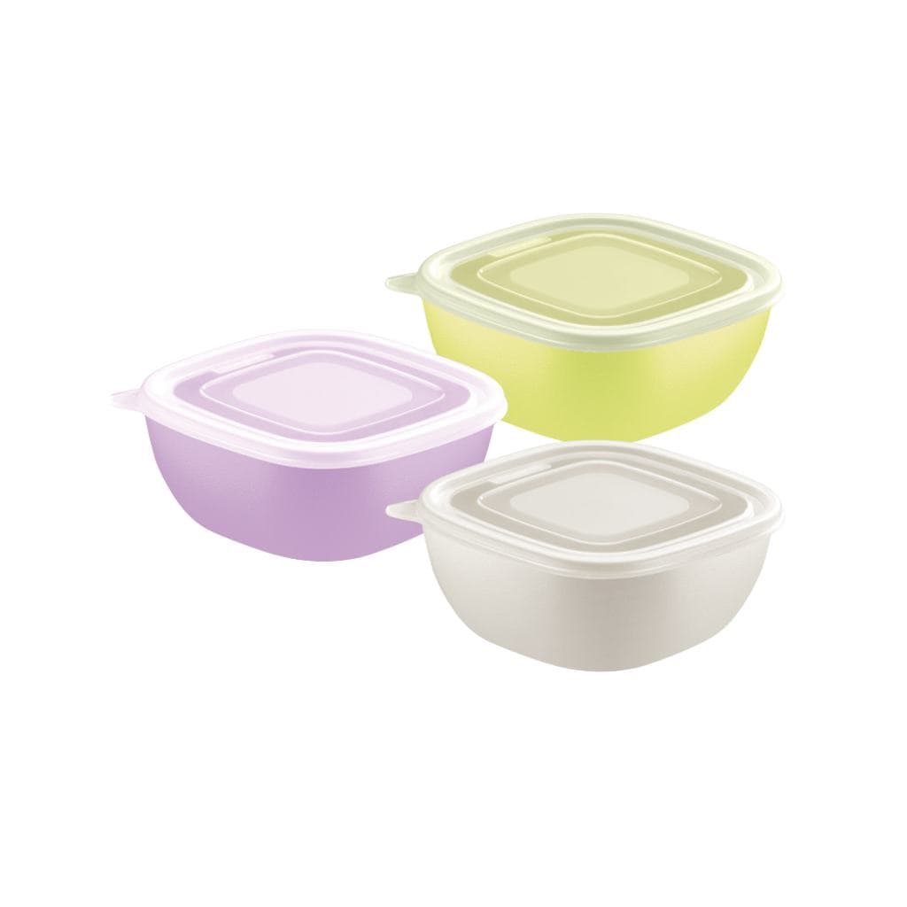 Jogo de Potes Tramontina 600ml - Resistente, Livre de BPA, Tampa Transparente