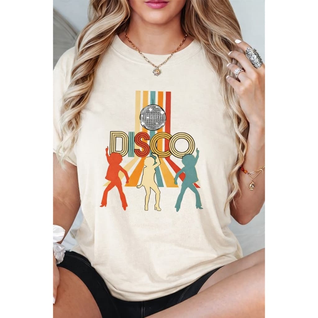 CAMISETA UNISSEX ALGODÃO100% ESTILO RETRO DISCO DANCE TENDENCIA