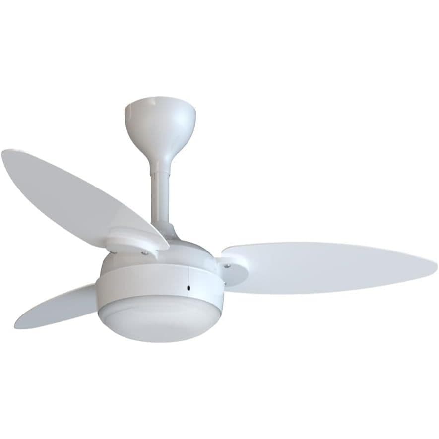 Ventilador De Teto Inverter Elluz 3 Pás Mdf Cinza Com Controle Remoto Ventisol E27 127/220V
