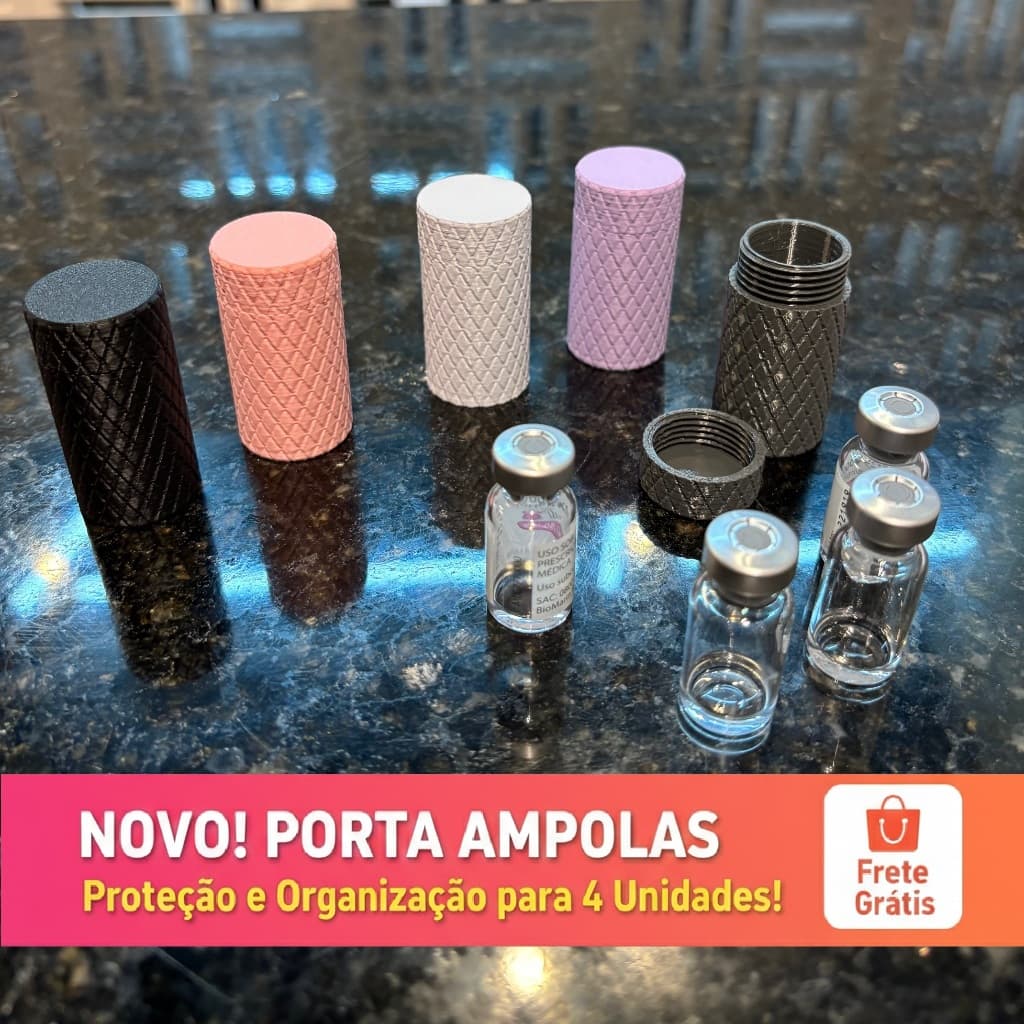 Kit 2 Porta Ampolas Organizador Para Tirze e Semaglutida - Proteção e Segurança Premium