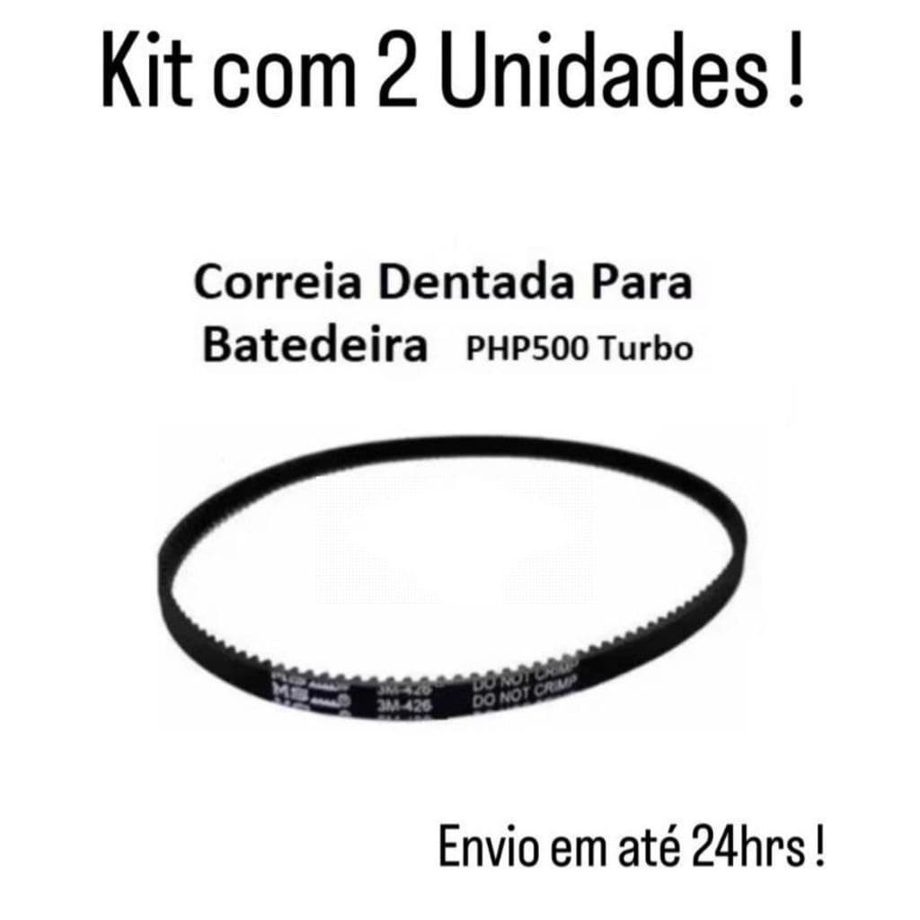 ✅Kit com 02 Correias Dentadas Compatíveis com Bhilco PHP 500