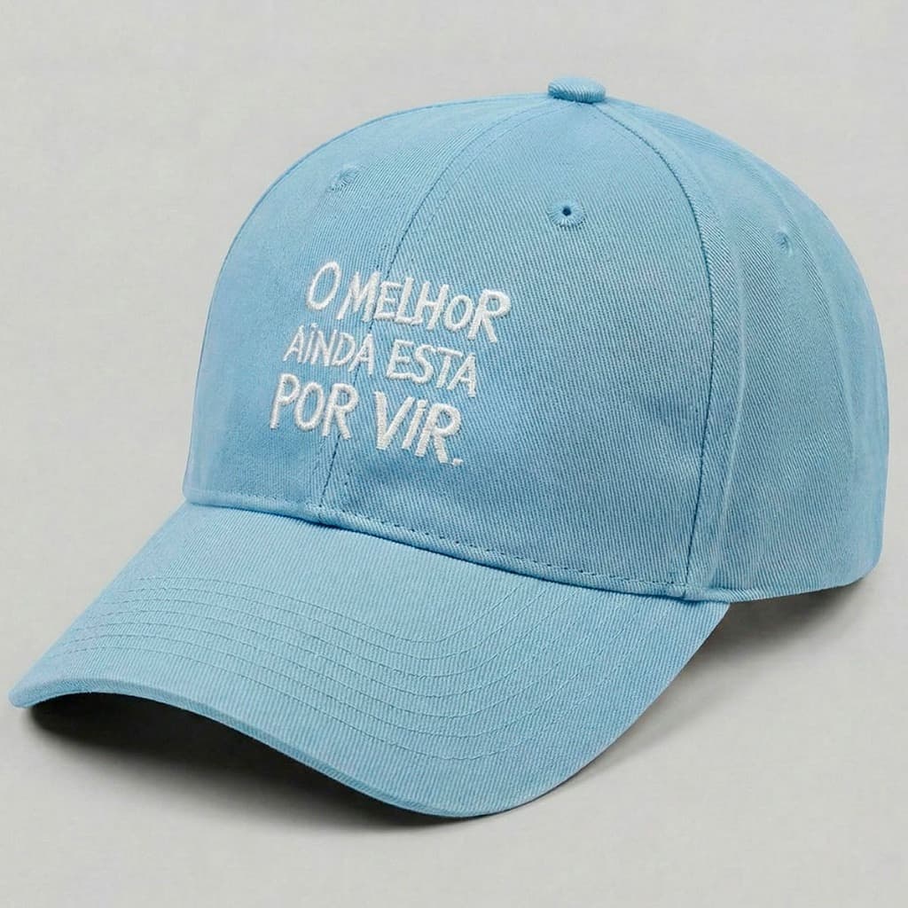 Boné Bordado O Melhor Ainda Está Por Vir Unissex Aba Curva Ajustável Casual Moda Streetwear Urbana