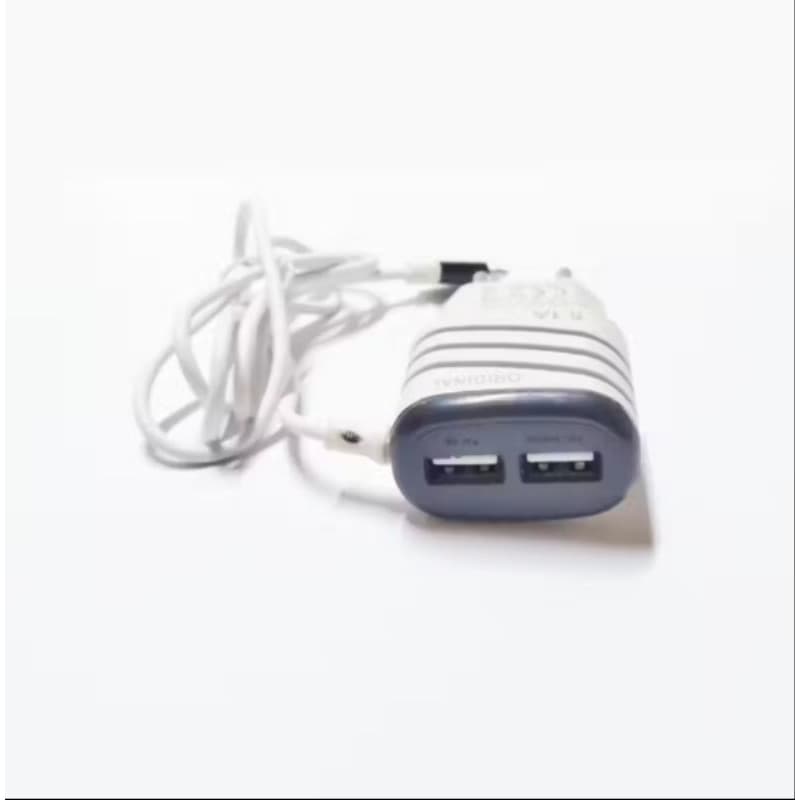 carregador de celular tipo C com 2 saidas usb, carrega qualquer tipo de eletrônicos com usb NA COR AZUL