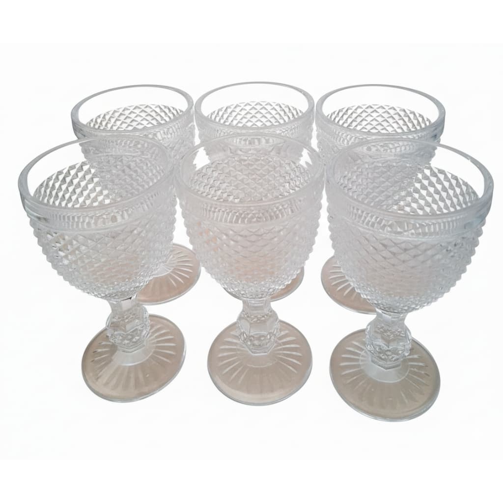Kit Taça De Vinho Vidro Barroco Wheaton 330ml Elegante Luxo 6 unidades