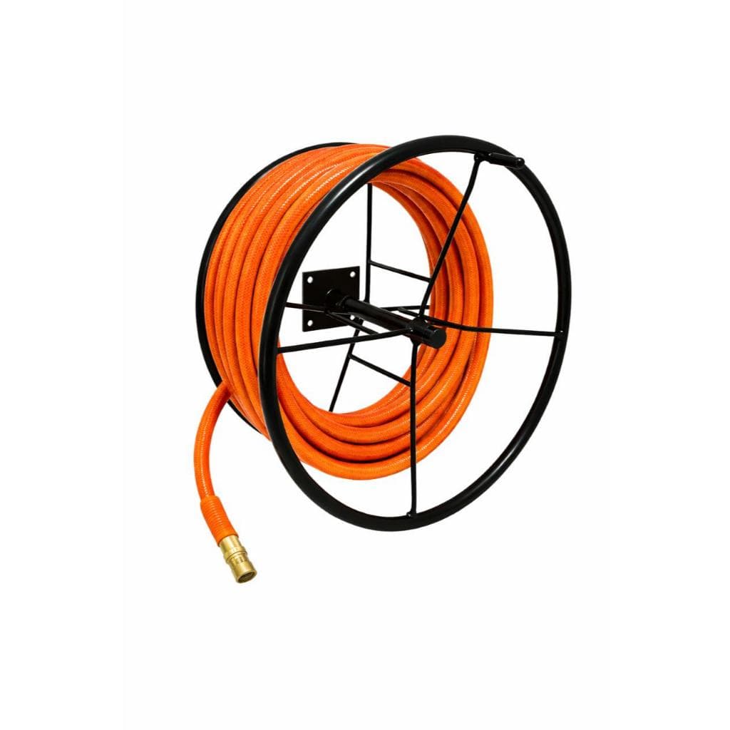 Suporte de Mangueira Giratório Reforçado Parede LeDu Metais – Organizador Resistente para Jardim, Quintal e Lavanderia