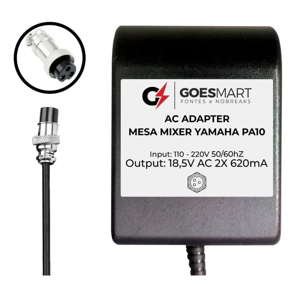 Fonte Reposição Yamaha MG10/2 Bivolt 18V AC Compatível PA-10