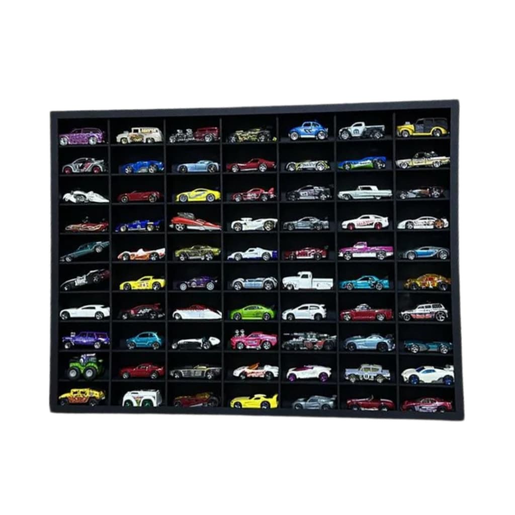 Expositor Hot Wheels 70 Nichos – Porta Carrinhos Organizador Colecionador Parede