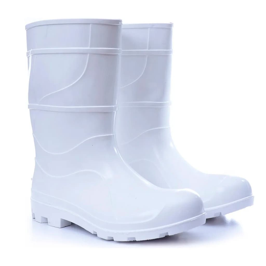 Bota Botina Galocha Impermeável Com CA Produto Original Para Açougueiro Roça Limpeza Hospital