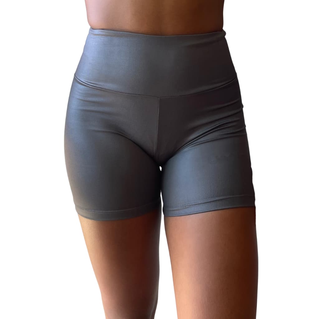 Short Feminino Cirre Academia Cintura Alta Fitness Shorts Treino Compressão Ginástica Esportivo Feminino