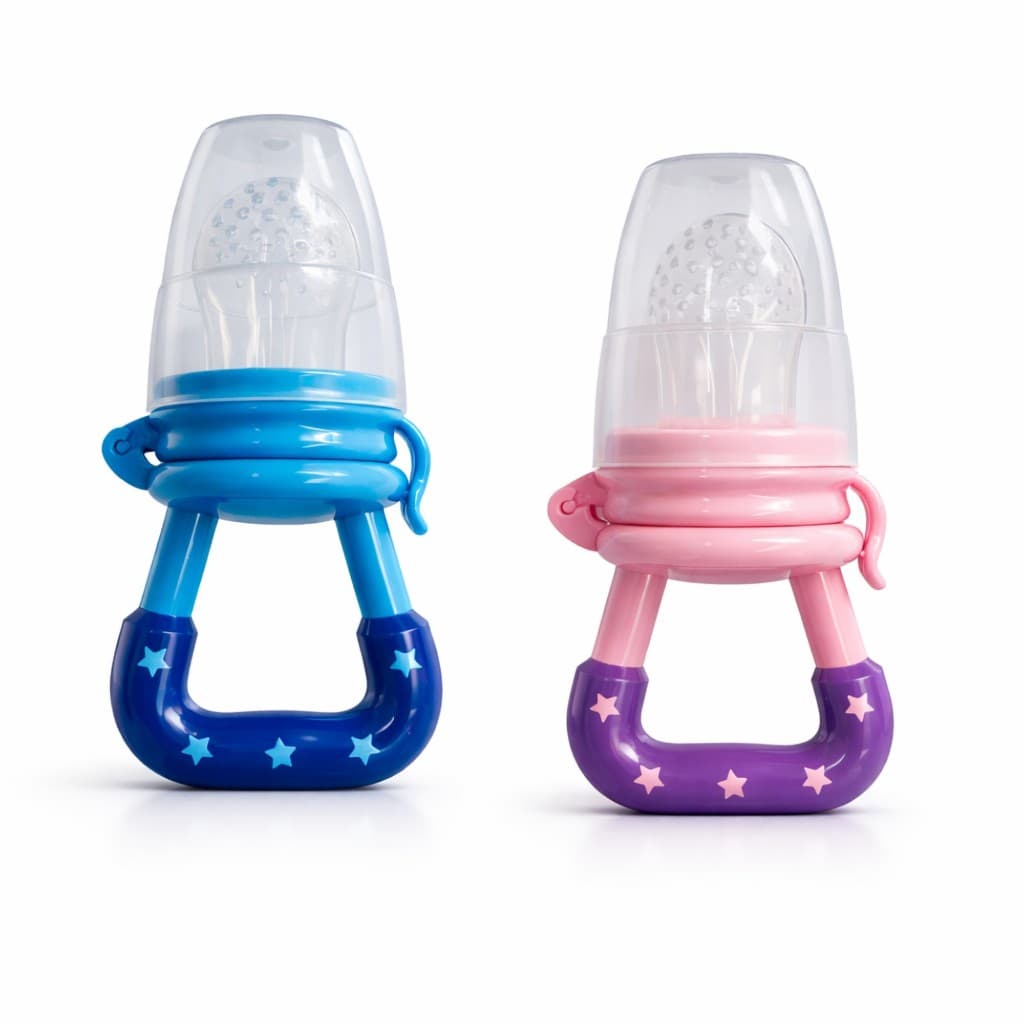 Kit 2 Alimentador de Frutas Bebê Menino e Menina Porta Frutinha Infantil | Introdução Alimentar