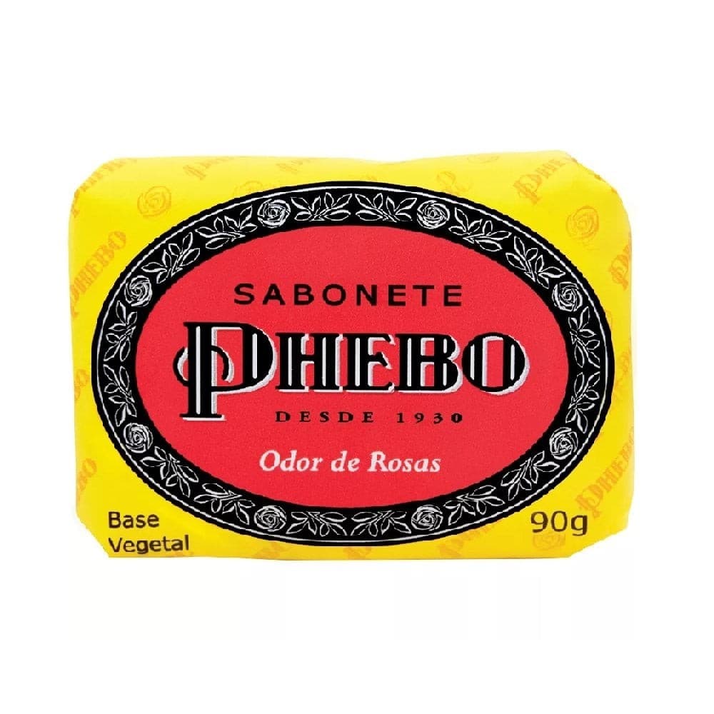 Sabonete Phebo 90g Odor de Rosas Original Barra Perfumada - Frete Gratis