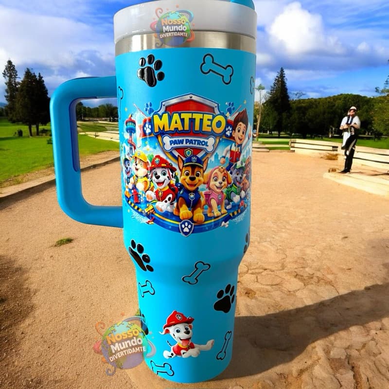 Copo Térmico 1200 ml Patrulha Canina Personalizado