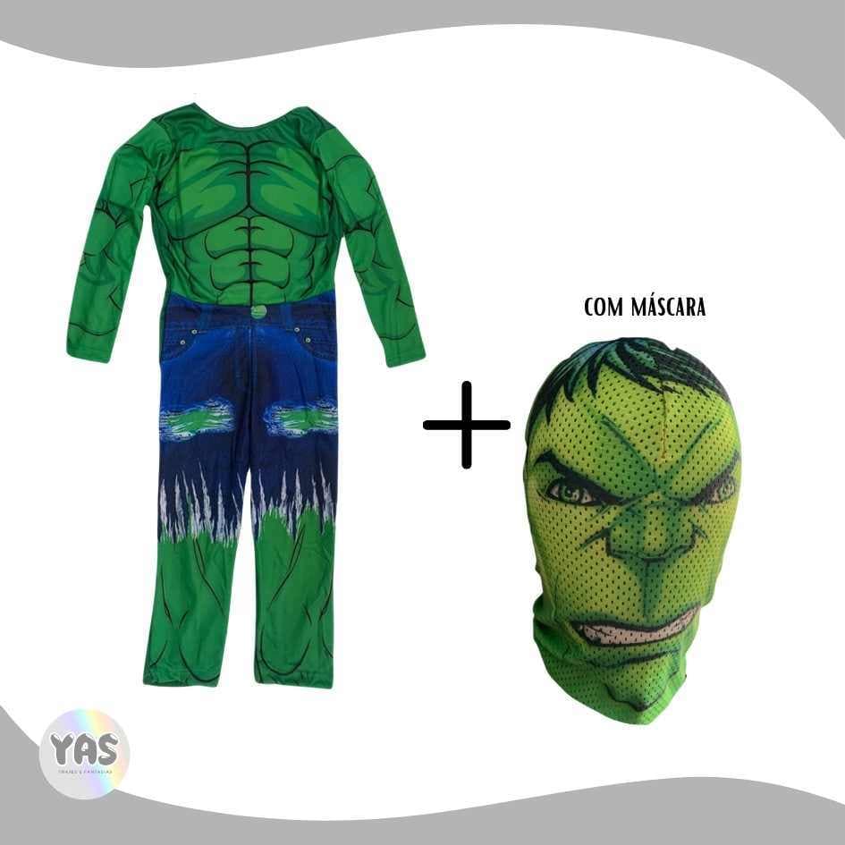 macacão roupa fantasia hulk