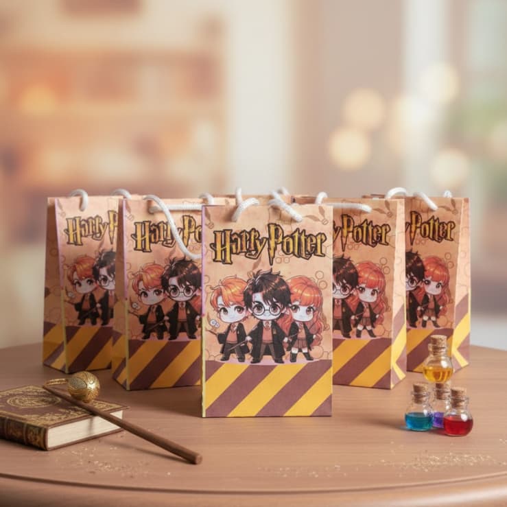 HARRY POTTER Sacolinha P Sacola Surpresa Lembrancinha para Festa