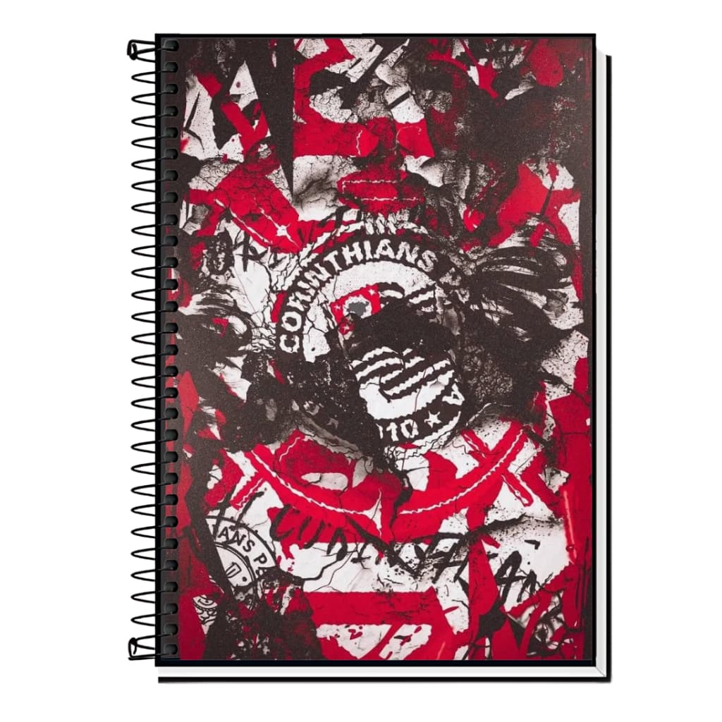 Caderno Escolar Corinthians FC | Coringão - Capa Dura & Espiral 1,10,15 e 20 Matérias