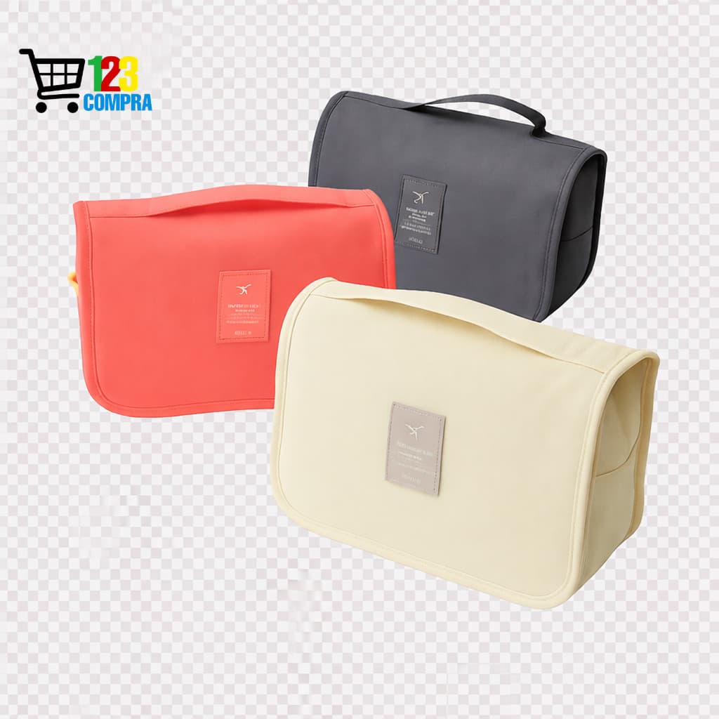 Necessaire de Cosméticos Maquiagens / Perfumes / Escovas -Bolsa Portatil Diversas Cores