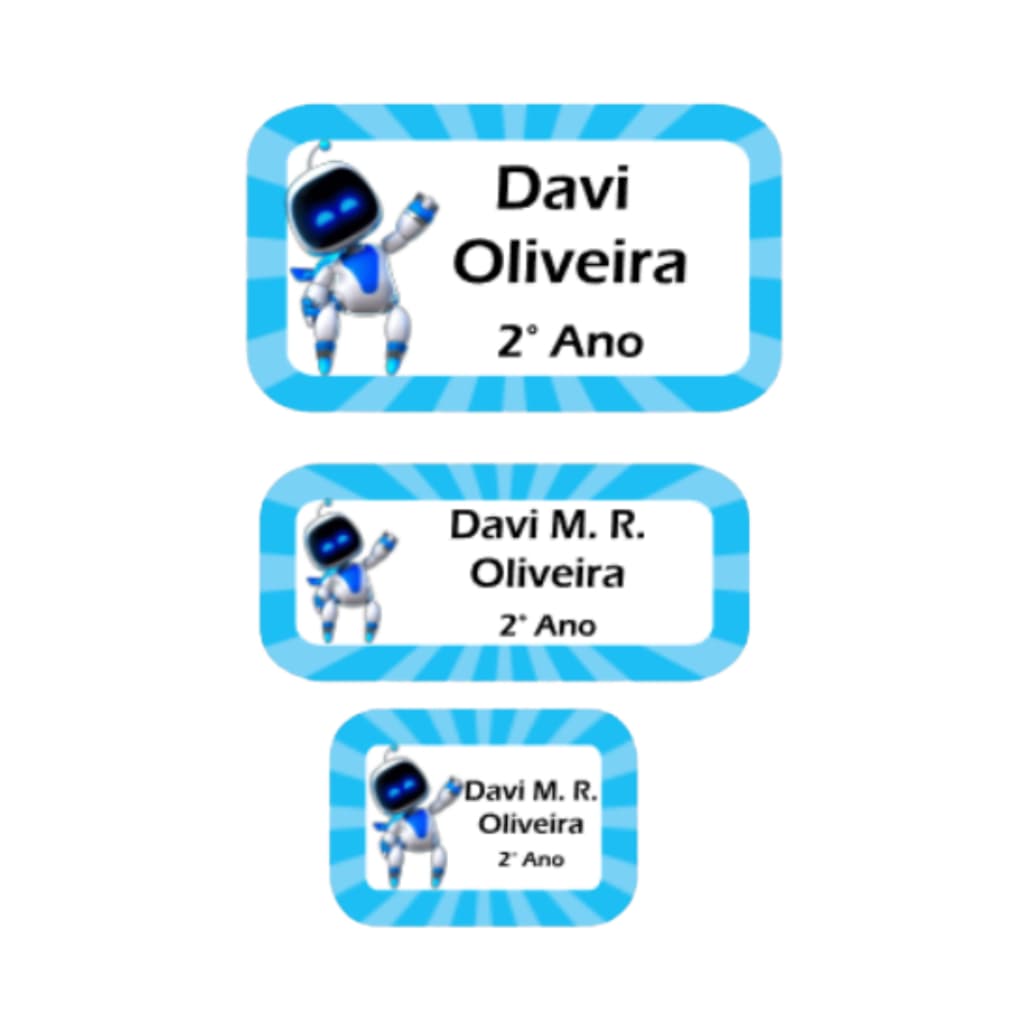 113 Etiquetas Escolares Personalizadas Astroboot