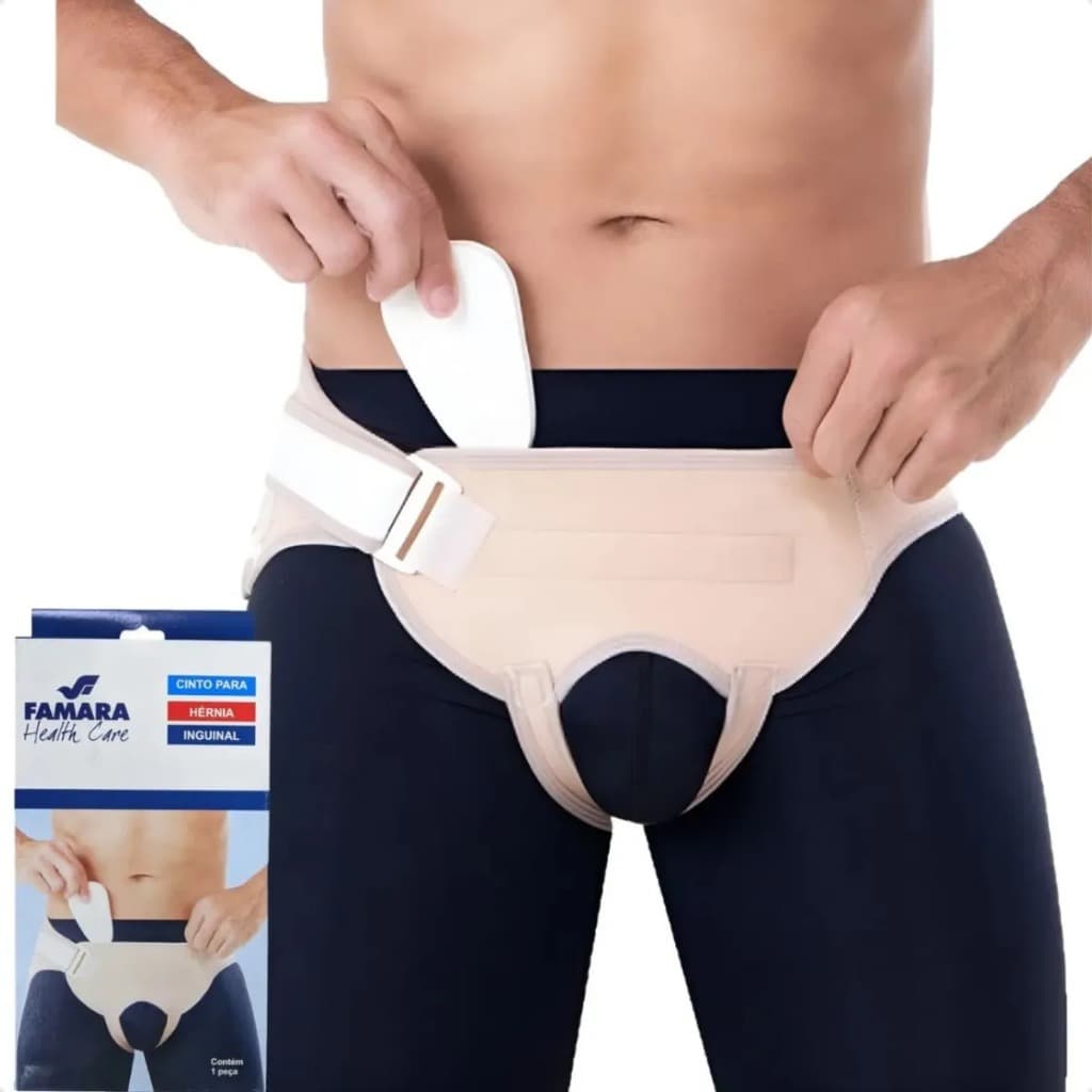 Cinto Para Hérnia Inguinal Ajustável Discreta Confortável