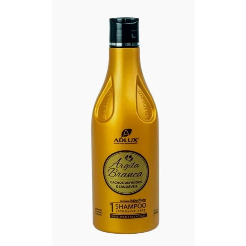 SHAMPOO ARGILA BRANCA CACHOD DEFINIDOS ADLUX PASSO 1 MANUTENÇÃO CAPILAR HIDRATAÇÃO NUTRIÇÃO