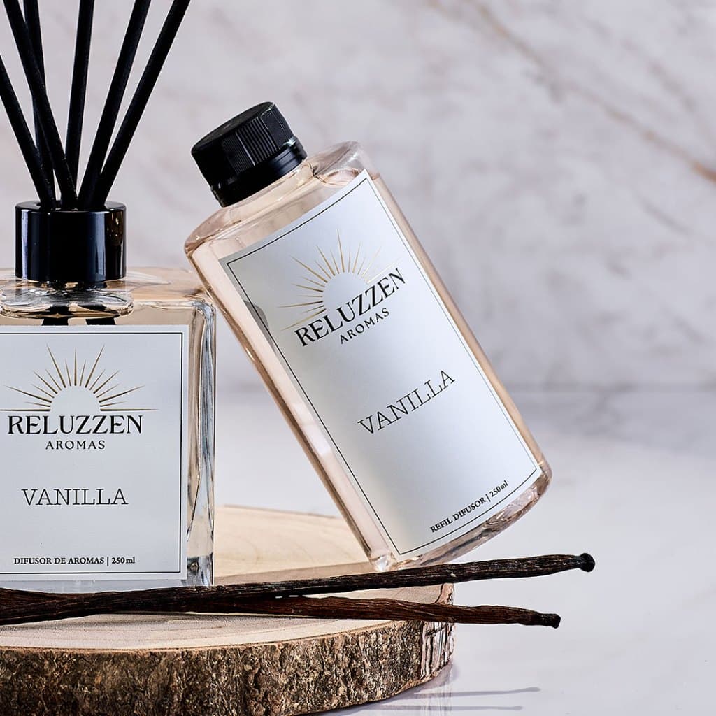 Refil Difusor de Ambiente com Varetas Vanilla 250ml Aromatizador Essência Premium
