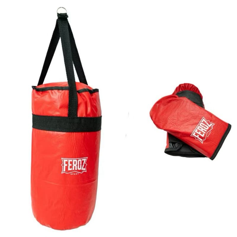Saco de Pancada boxe infantil CHEIO + 1 PAR DE LUVA DE BATE SACO INFANTIL
