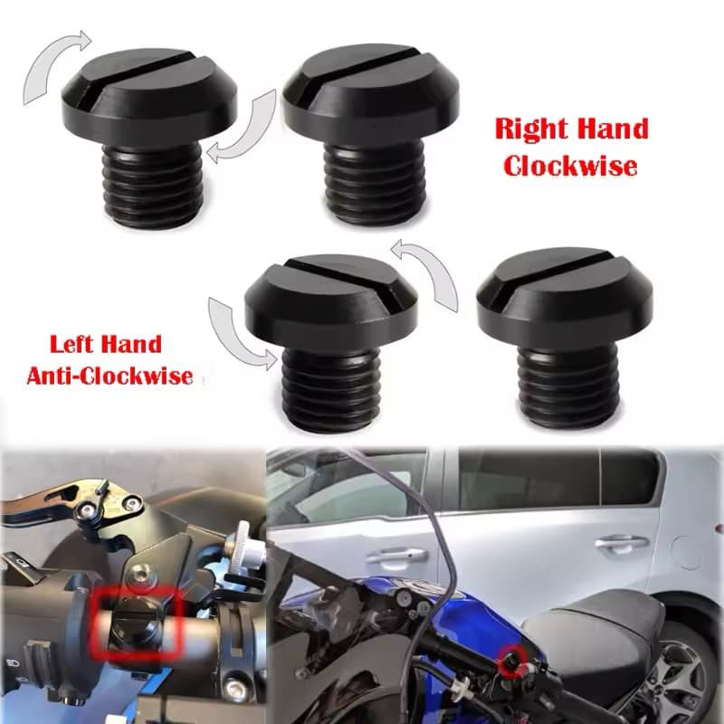Kit Acessórios Moto Tampões de Guidão Com Válvulas de Pneu Alumínio Preto Royal Enfield