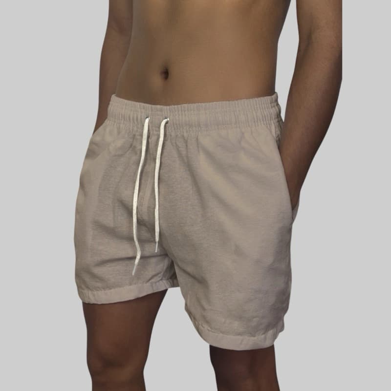 Short de Linho Premium Masculino com Tecido Leve e Confortável