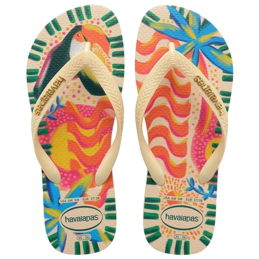 Chinelo Havaianas Ginga Oficial Top Bossa FC Encardida